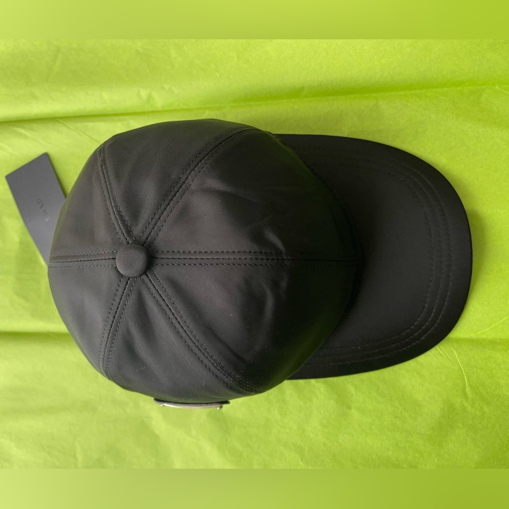 Prada Re Nylon women size M Black Nylon Cap! NWT - Picture 7 of 7